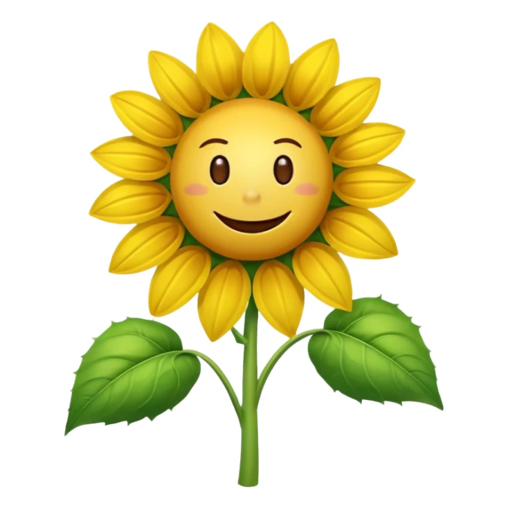 a picture of the sunflower from Plants vs. Zombies sticker