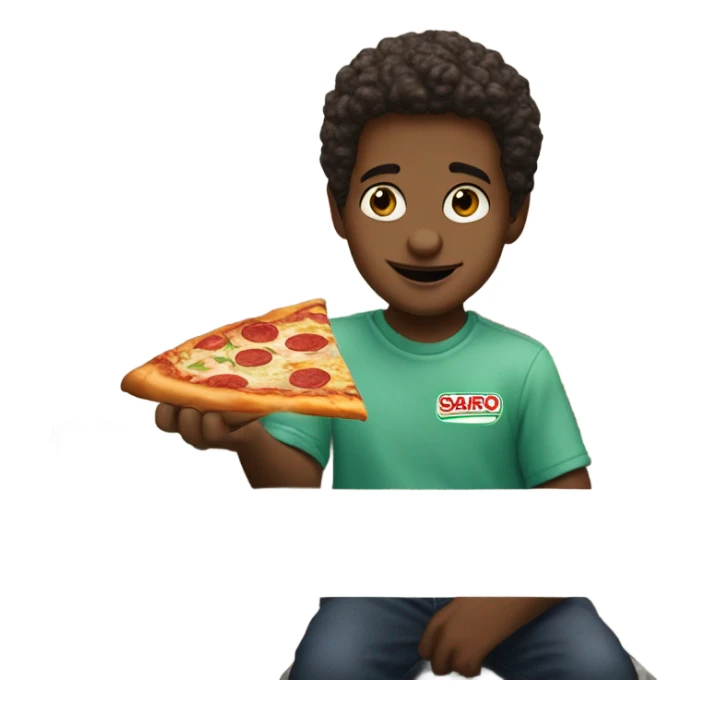 Little Donovan at Sbarro food court  sticker