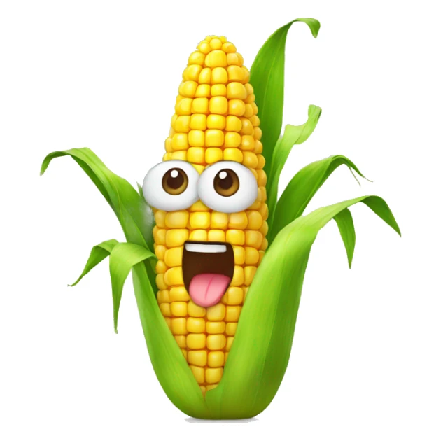 Corn cheering sticker