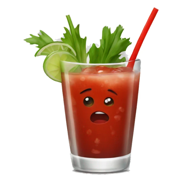 Bloody Mary drink sticker