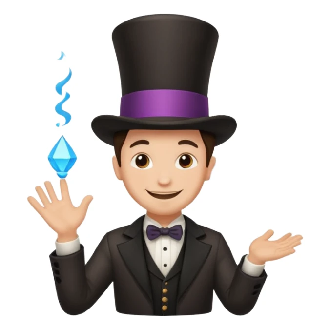 Magic poof cloud magician  sticker