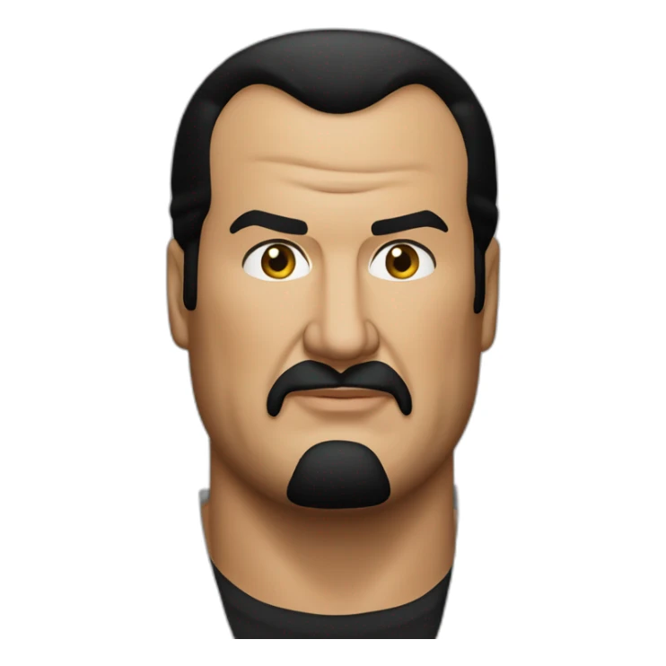 Fat-Steven-Seagal-pontytail-perfectly-centered sticker