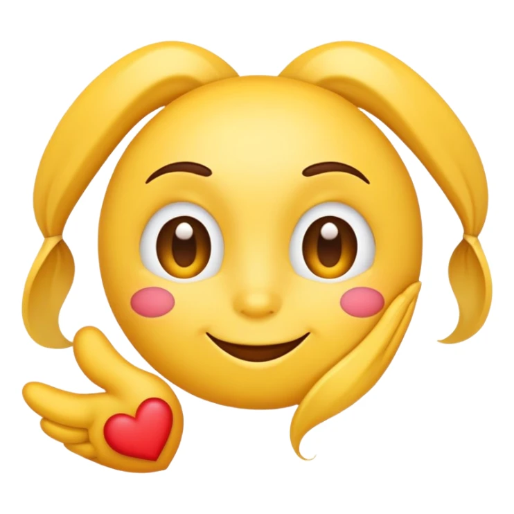 Kissy face emoji with heart eyes sticker