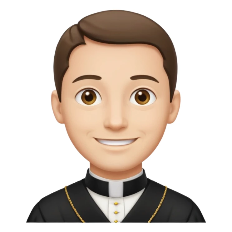 The priest who presides over the wedding sticker