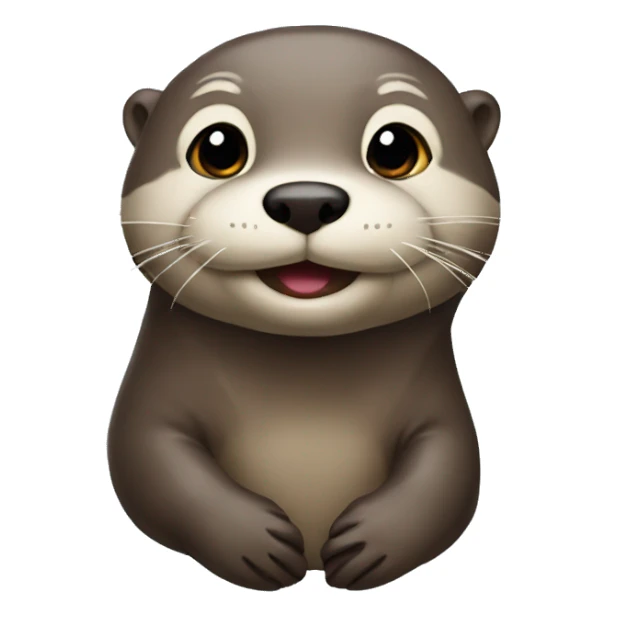 The otter emoji sticker