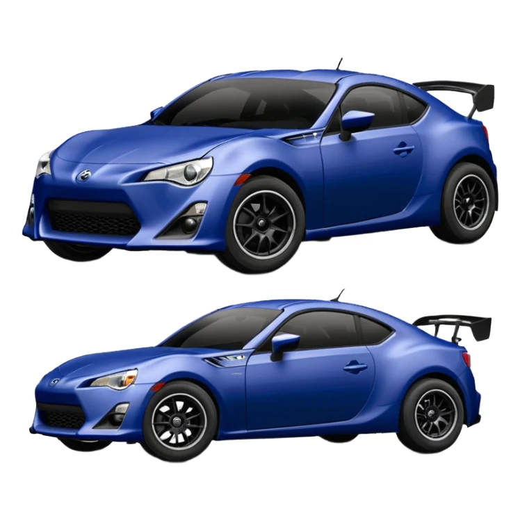 Extremely Distressed dented rusty old Extended wheelbase 2013 scion fr-s dark black blueberry 4wd monster Baja desert silver wheeled stadium racer  sticker