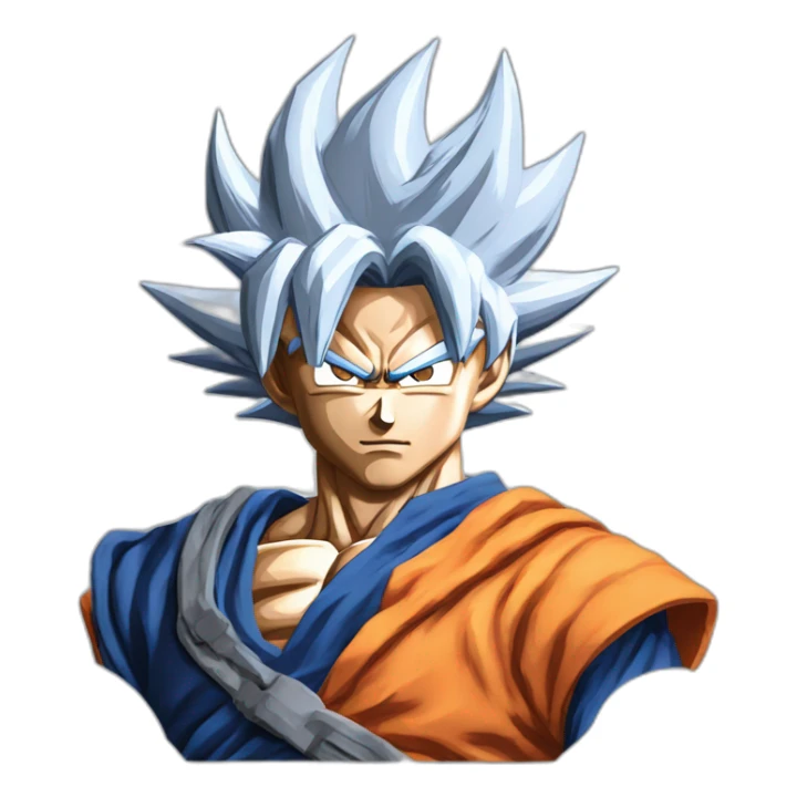 Goku Mastered ultra instinct cyberpunk sticker