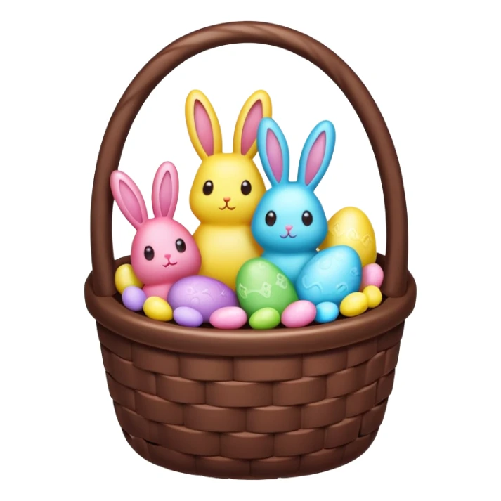  peeps marshmallow easter candy basket kawaii chocolate bunny jelly bean eggs sticker