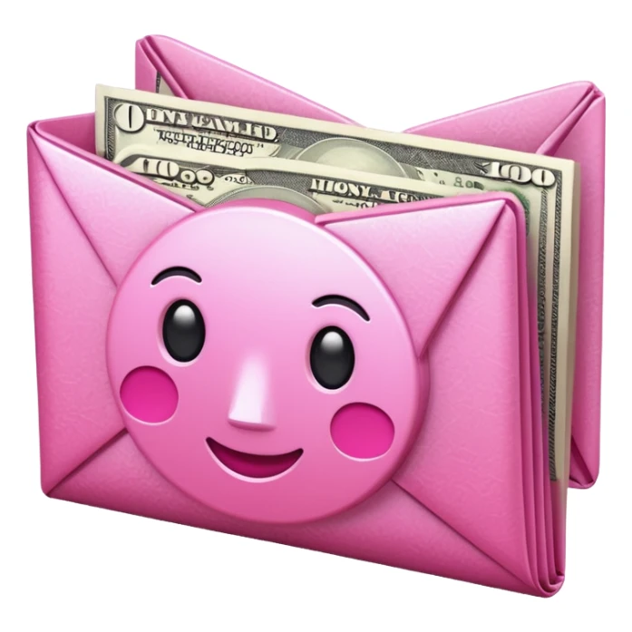 pink money emoji sticker