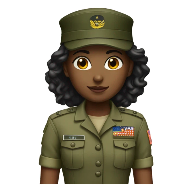 girl military sticker