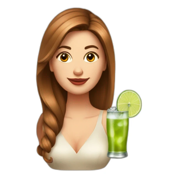 Belle femme boit un moscow mule sticker