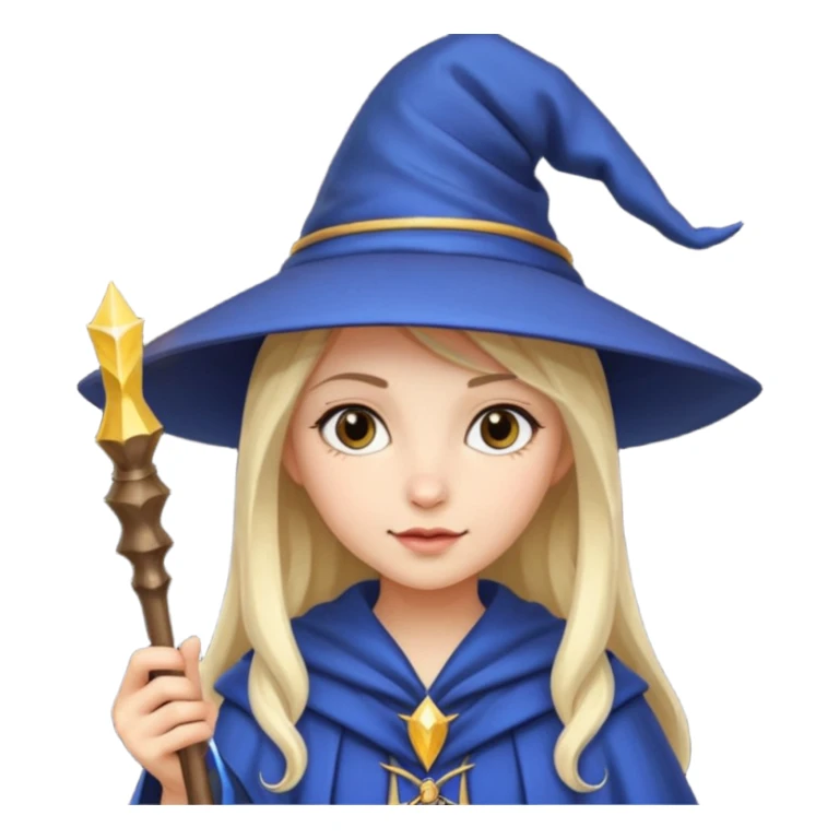 girl wizard sticker