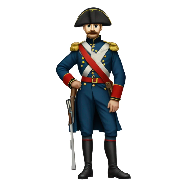 soldier in the Crimean War in full height sticker
