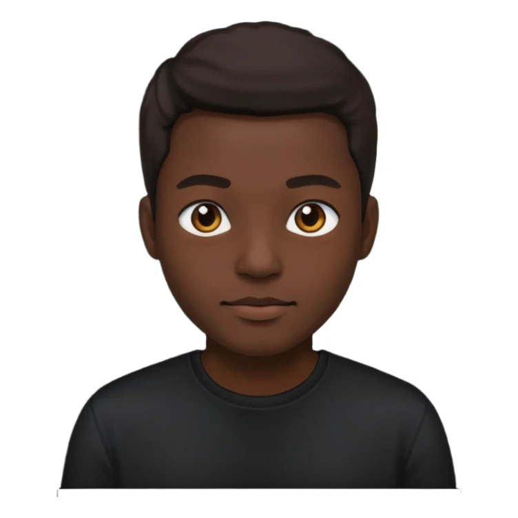 ⁶🤷🏾‍♂️⁷ change color of the shirt to black  sticker