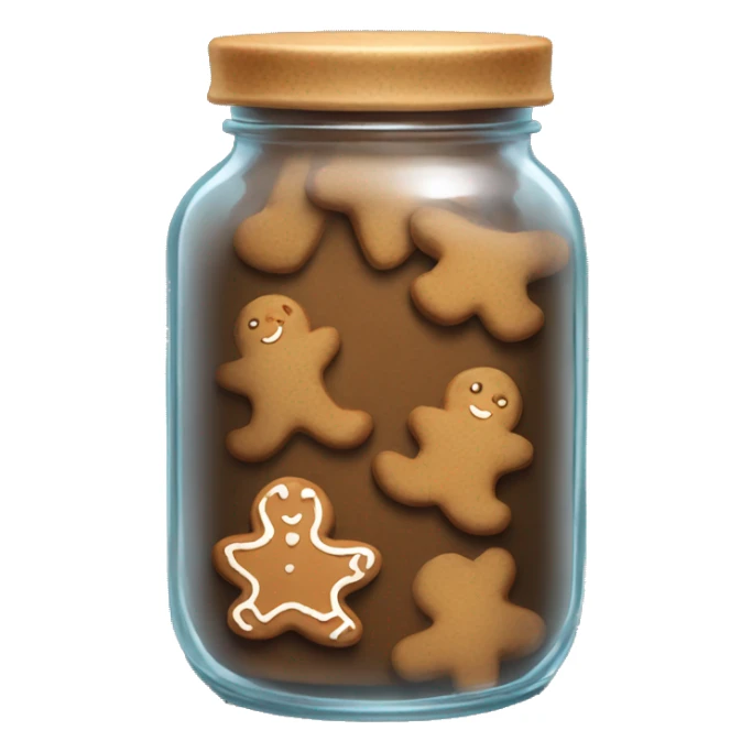 Jar of gingerbread cookies  sticker