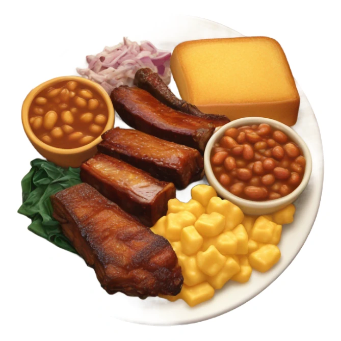 Bbq soul food sticker