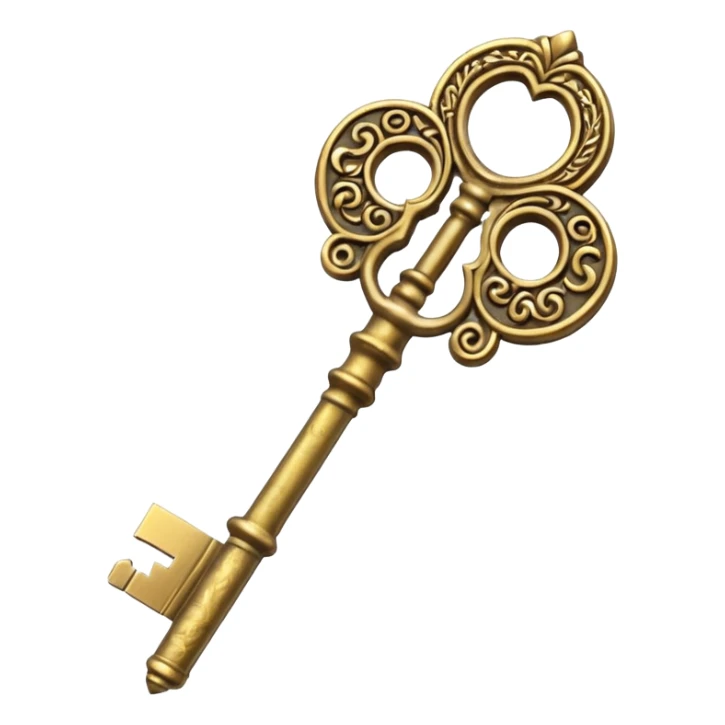 I would like an old gold key, like a magic key to a secret door sticker