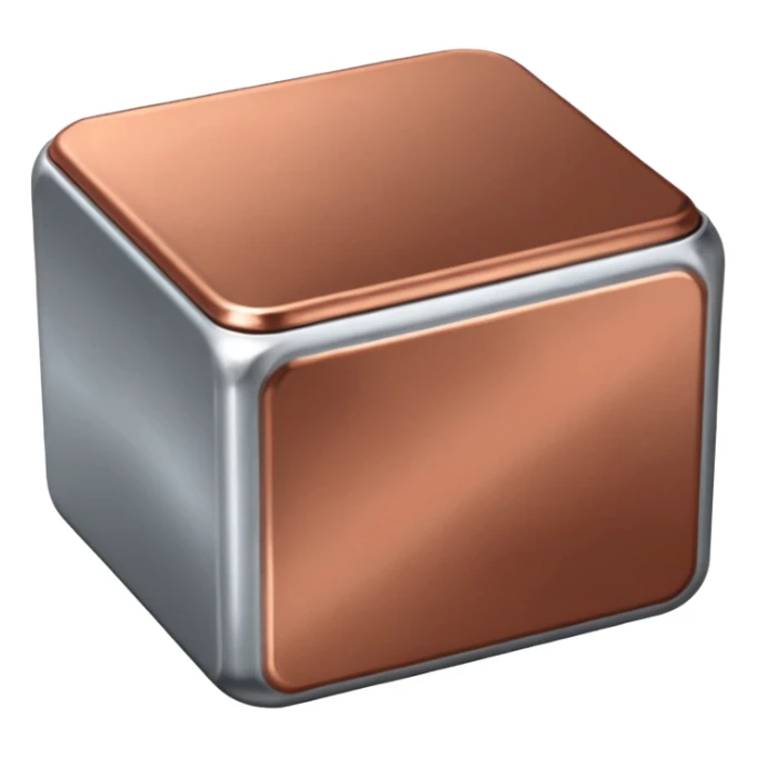 vreau emoji pentru aluminiu, nichel, staniu, otel, cupru, staniu sticker