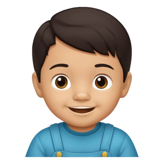 A mexican baby boy whose age is between 0 to 2 years sticker