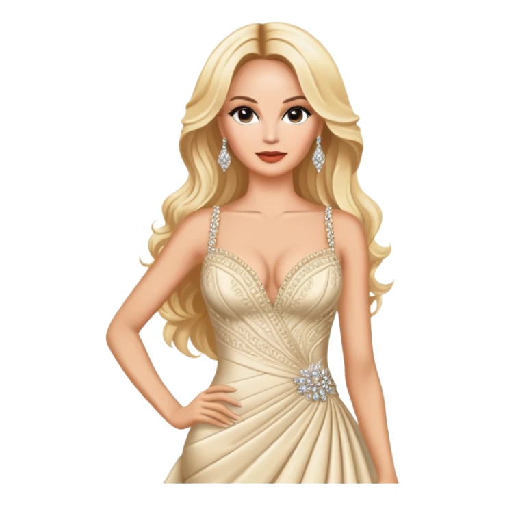 Adriana Karembeu in gala dress sticker