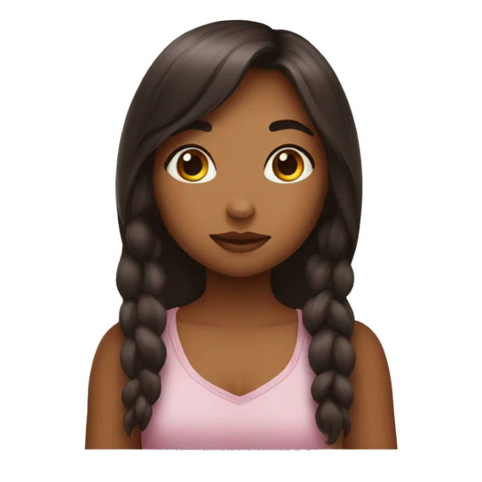 the girl sends a kiss sticker