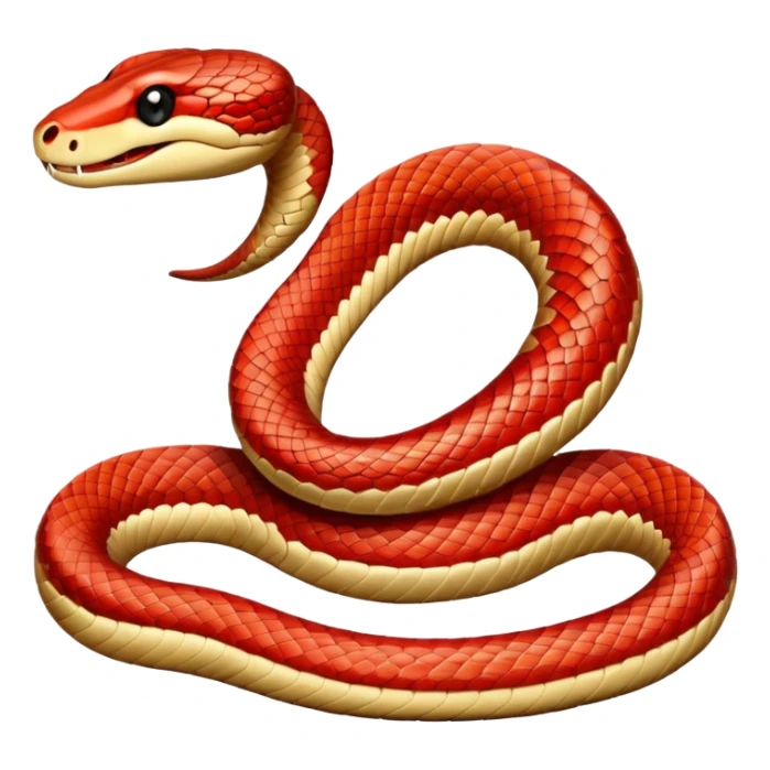 Un serpent du desert rouge sticker