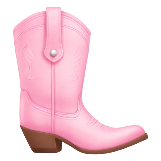 pastel pink cowgirl boots sticker