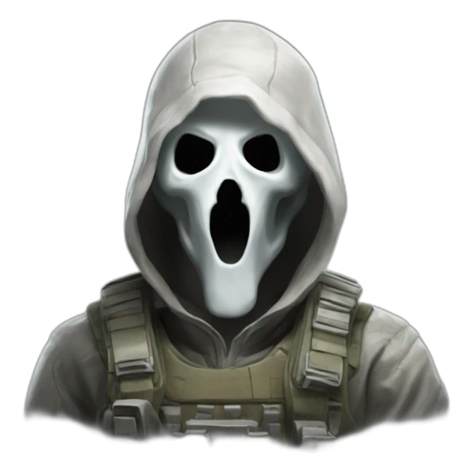 Ghost from call of duty  sticker