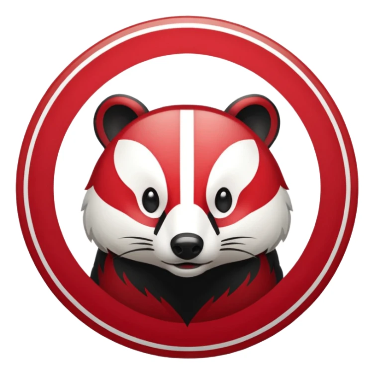 The university of Wisconsin logo sticker