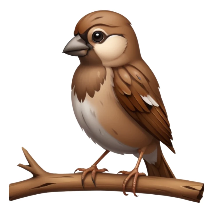 Sparrow father died and the sparrow is crying sticker
