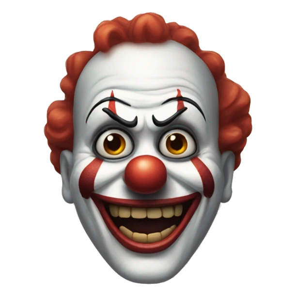 Scary clown from a movie  sticker