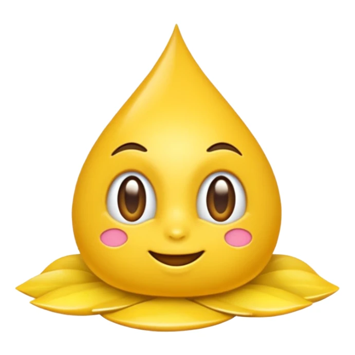 Maracujá estilizado, amarelo vibrante sticker