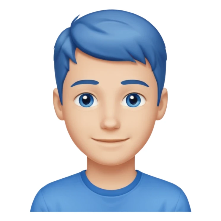 niño guapo adolescente de ojos azules sonriendo ENAMORADO sticker