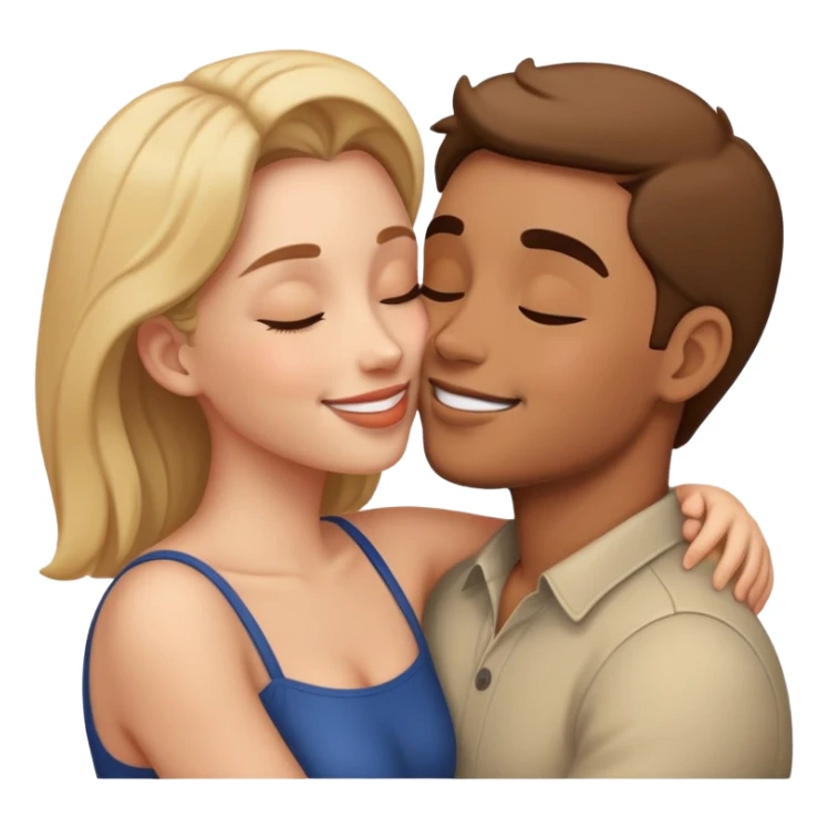 Kissing i love you sticker