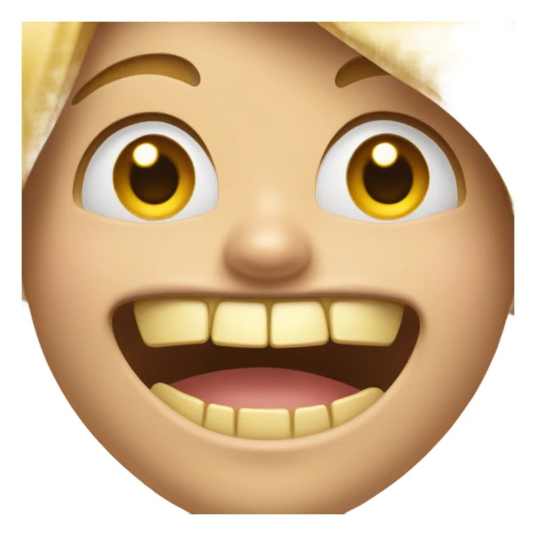 Gold tooth smile sticker