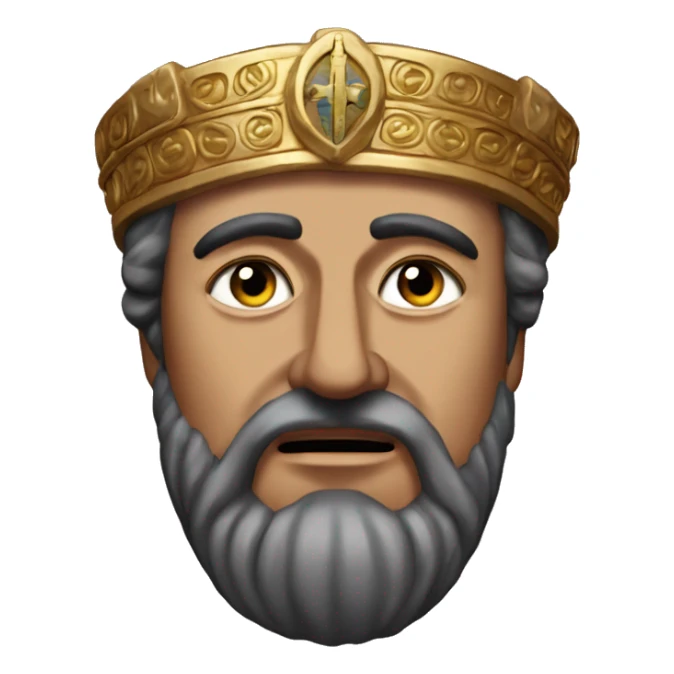 the 7th century byzantine emperor Maurice from the chest up sticker