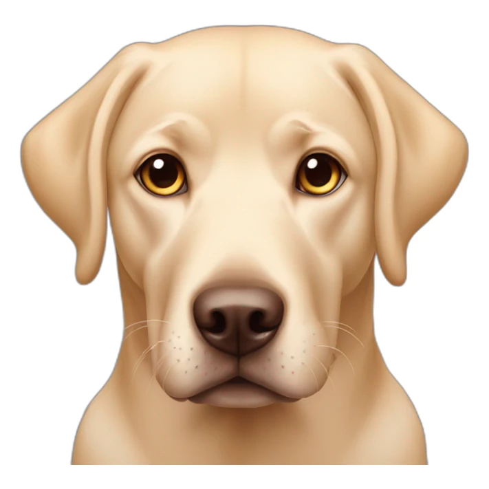 Labrador with hearts in his eyes sticker