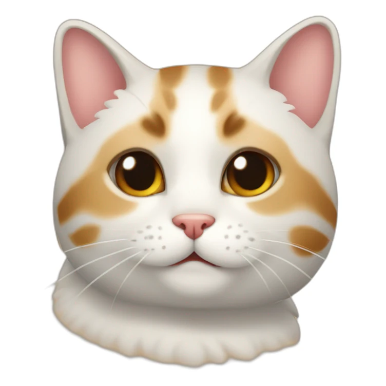 Gato gordo y feliz sticker