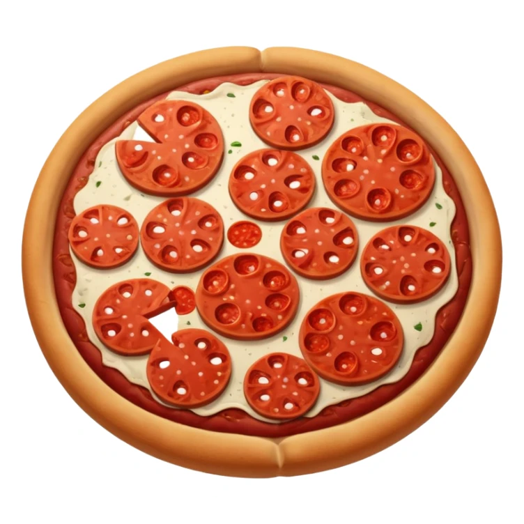 loose pepperoni meat slices sticker