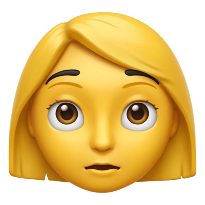 cara de emoji de whatsapp preocupado sticker