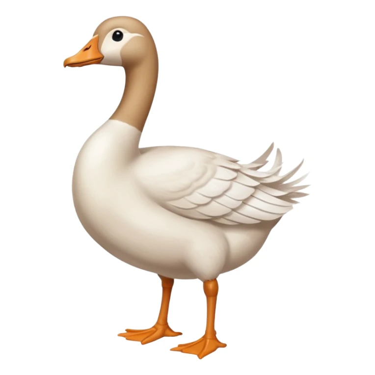 goose with a human female feet sticker
