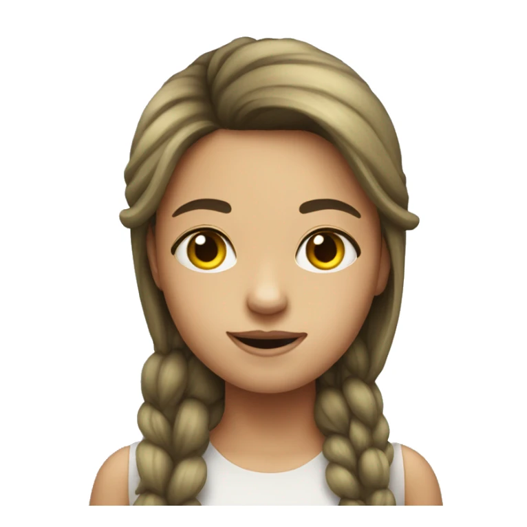 a girl that looks like a thisle sticker