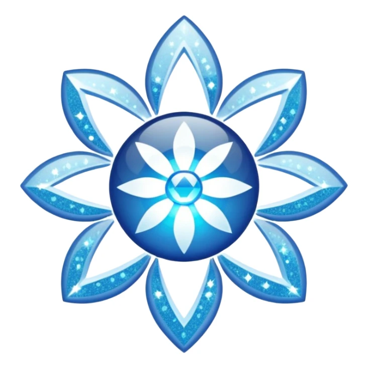 glitter white symbol of health + sticker