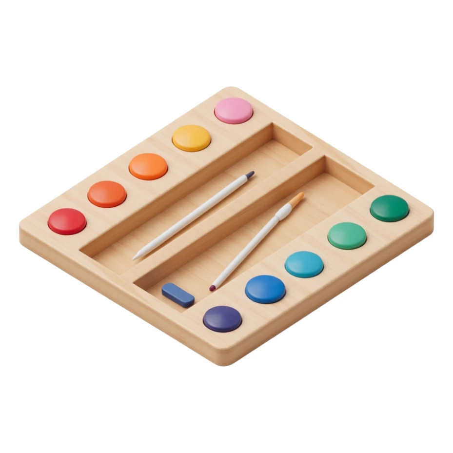 paint colors palette sticker