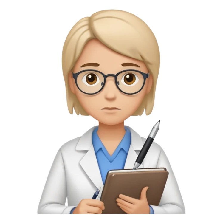 psychiatrist or therapist, mental health professional with notebook sticker