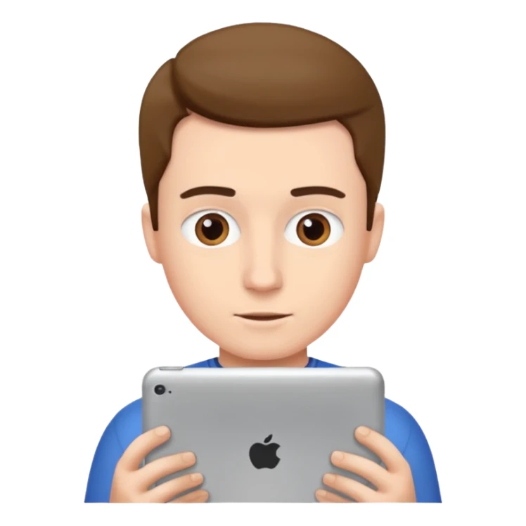 ipad with youtube video with a man on it sticker