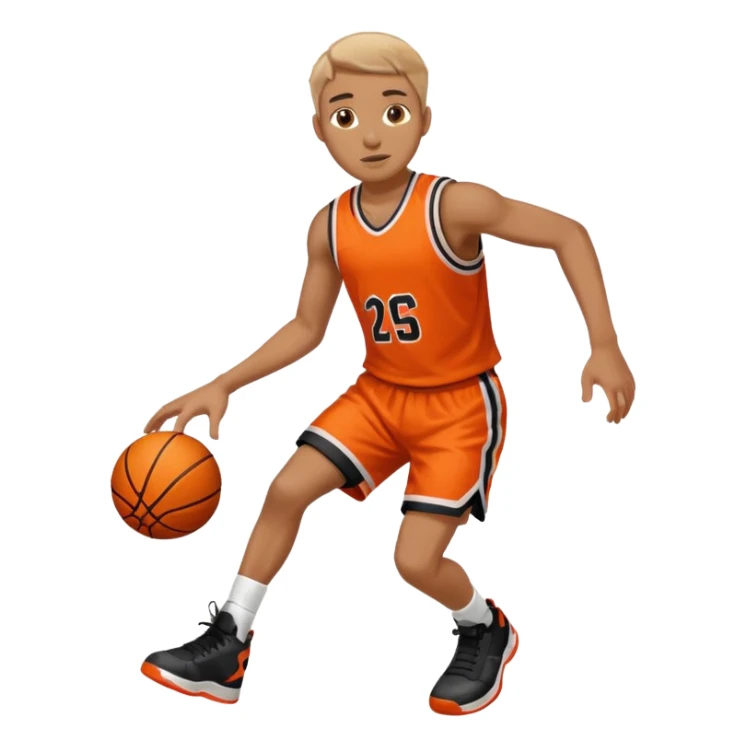 A person who plays basketball sticker