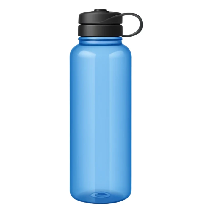 blue sports water bottle sticker