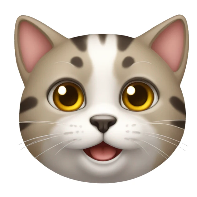 gatinho com lingua pra fora sticker