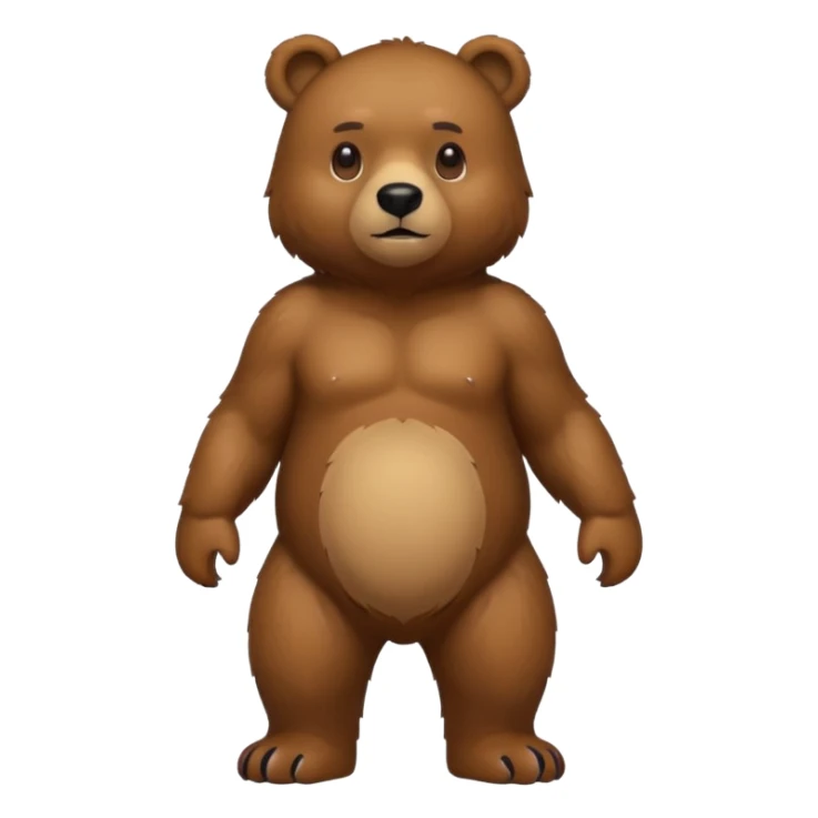 High resolution of a full body BEAR sticker